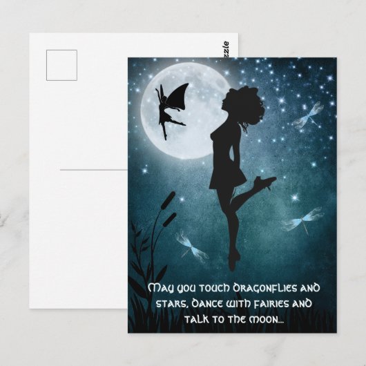 Moge u dansen met Fairies Irish Dance Hard Shoe Briefkaart (Voorkant / Achterkant)