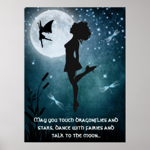Moge u dansen met Fairies Irish Dance Hard Shoe Poster