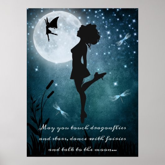 Moge u dansen met Fairies Irish Dance Hard Shoe Poster (Voorkant)