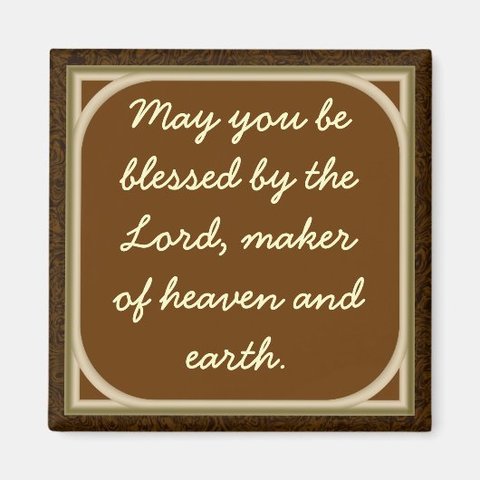 Moge u gezegend worden door de Heer Magneet (Voorkant)