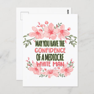 Moge u het vertrouwen hebben van middelmatig wit M Briefkaart