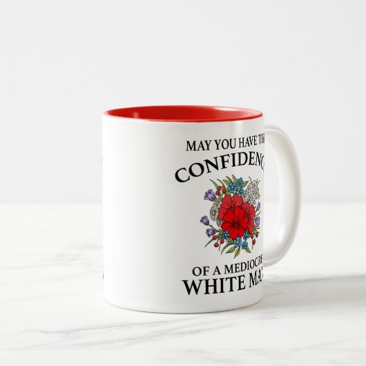 Moge u het vertrouwen hebben van.. Vertrouwenspers Tweekleurige Koffiemok (Voorkant rechts)