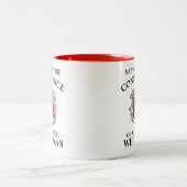 Moge u het vertrouwen hebben van.. Vertrouwenspers Tweekleurige Koffiemok (Center)