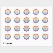 Moge u trots zijn op het werk dat u doet ronde sticker (Vel)