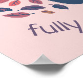 Moge uw dag cafeïnehoudende Schattigee koffiedouan Poster (Hoek)