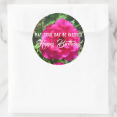 Moge uw dag gezegend worden Happy Birthday Sticker (Tas)
