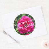 Moge uw dag gezegend worden Happy Birthday Sticker (Envelop)