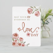 Moge uw dagelijkse liefde dag Valentijnsdag Kaart (Staand Voorkant)