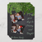 Moge uw dagen fijn en helder zijn feestdagenkaart (Voorkant / Achterkant)