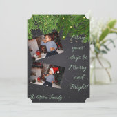 Moge uw dagen fijn en helder zijn feestdagenkaart (Staand voorkant)