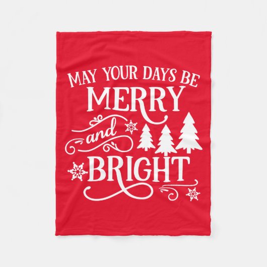 Moge uw dagen fijn en helder zijn fleece deken (Voorkant)