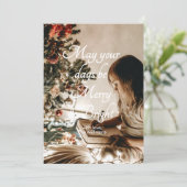 Moge uw dagen kerst Kaart (Staand voorkant)