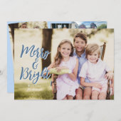 Moge uw dagen kerst Kaart (Voorkant / Achterkant)