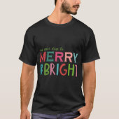 Moge uw dagen vrolijk en helder kerst pullov zijn t-shirt (Voorkant)