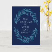 Moge Uw Dagen Vrolijk en Helder Kerstmisontwerp zi Kaart (Gele Bloem)