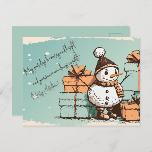 Moge uw dagen vrolijk en helder zijn briefkaart (Voorkant / Achterkant)