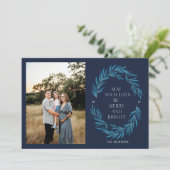 Moge uw dagen vrolijk en helder zijn feestdagenkaart (Staand voorkant)