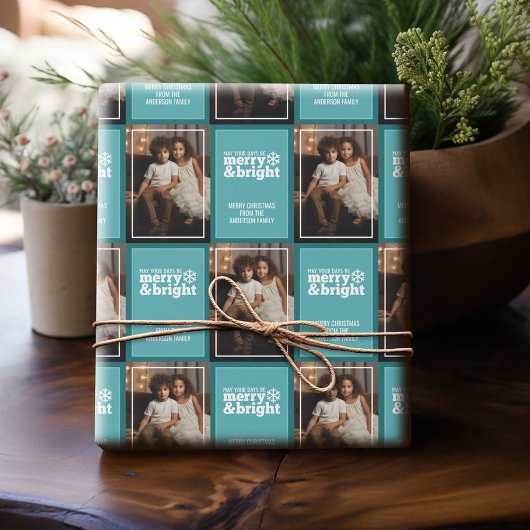 Moge uw dagen vrolijk helder zijn - 1 foto grillig cadeaupapier