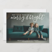 Moge uw dagen vrolijk & helder zijn - horizontale  feestdagenkaart (Voorkant)