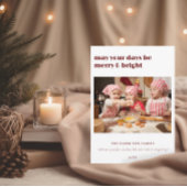 Moge uw dagen vrolijk & heldere kerst Kaart zijn