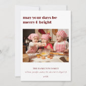 Moge uw dagen vrolijk & heldere kerst Kaart zijn (Voorkant)
