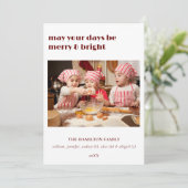 Moge uw dagen vrolijk & heldere kerst Kaart zijn (Staand voorkant)