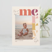 Moge uw dagen vrolijke kleurrijke kerst Kaart zijn (Staand voorkant)