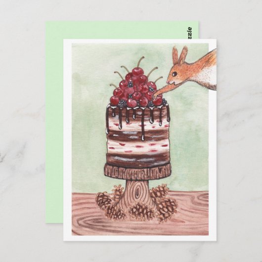 Moge uw feestdag Cherry en Bright zijn Briefkaart (Voorkant / Achterkant)