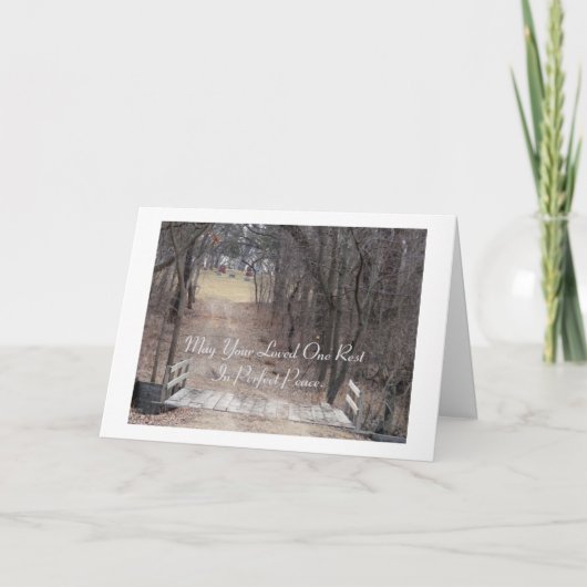Moge uw geliefde een rust in perfecte vrede op een kaart (Voorkant)