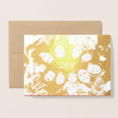 Moge uw jaar gevuld zijn met de Joy kerstfoto Folie Kaarten (Voorkant met envelop)