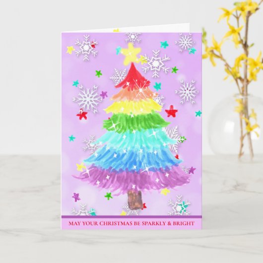 Moge uw Kerstmis spaarzaam en helder zijn Kaart (Gele Bloem)