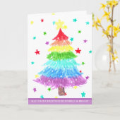 Moge uw Kerstmis spaarzaam en helder zijn Kaart (Gele Bloem)