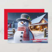 Moge uw Kerstmis vrolijk en helder zijn! Feestdagenkaart (Voorkant / Achterkant)