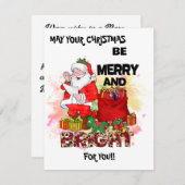 Moge uw Kerstmis zijn Feestdagenkaart (Voorkant / Achterkant)