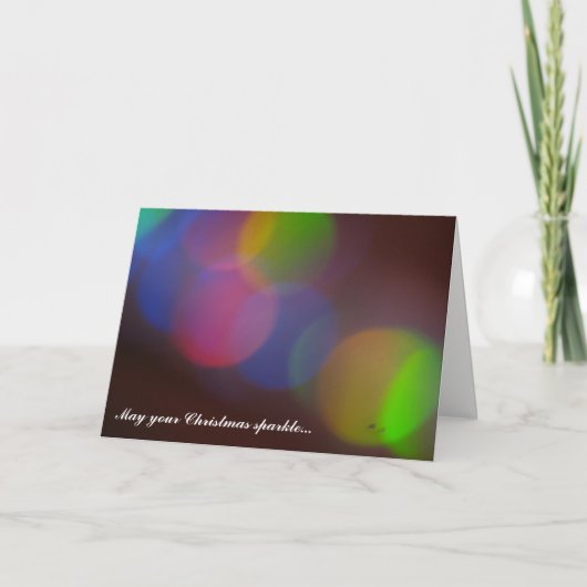 Moge uw kerstsprankeling... Kaart voor Kerstmis (Voorkant)