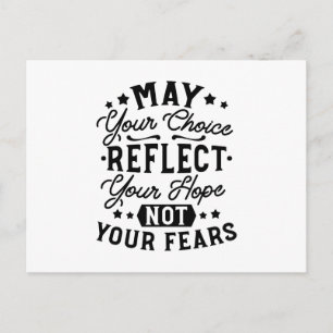Moge Uw Keuze Uw Hoop Weerspiegelen Quotes Briefkaart