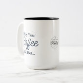 Moge uw koffie hete Mok zijn (Voorkant links)