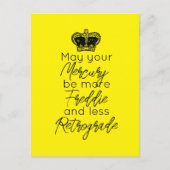 Moge uw kwik meer Fred en minder Retrograde zijn Briefkaart (Voorkant)