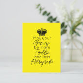 Moge uw kwik meer Fred en minder Retrograde zijn Briefkaart (Staand voorkant)