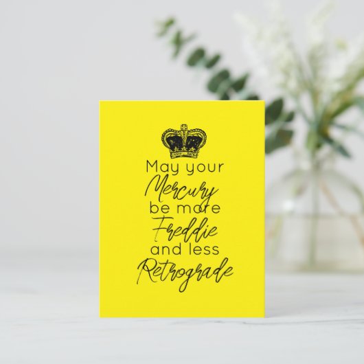 Moge uw kwik meer Fred en minder Retrograde zijn Briefkaart (Staand voorkant)