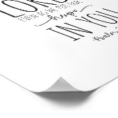 Moge uw niet aflatende liefde bij ons zijn, Psalm Poster (Hoek)