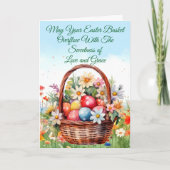 Moge uw paasmand overlopen met zoetheid kaart (Voorkant)