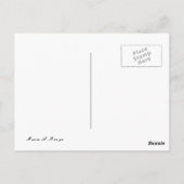 Moge uw reizen u vreugde brengen briefkaart (Achterkant)