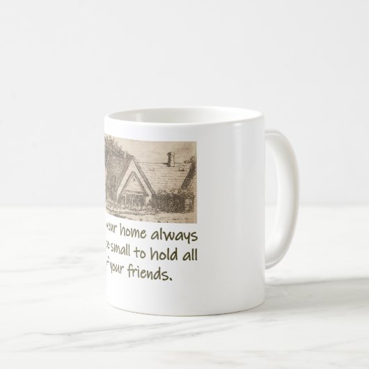 Moge uw thuisadres altijd te klein zijn - Startpri Koffiemok (Voorkant rechts)