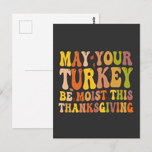 Moge uw Turkije zich tegen deze Thanksgiving verze Briefkaart (Voorkant / Achterkant)