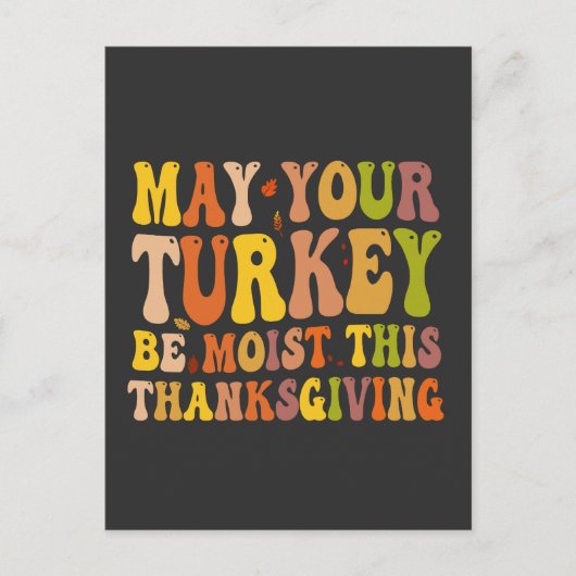 Moge uw Turkije zich tegen deze Thanksgiving verze Briefkaart (Voorkant)
