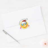 Moge uw vakantie warm en beachy zijn HolidayZDayZ Vierkante Sticker (Envelop)