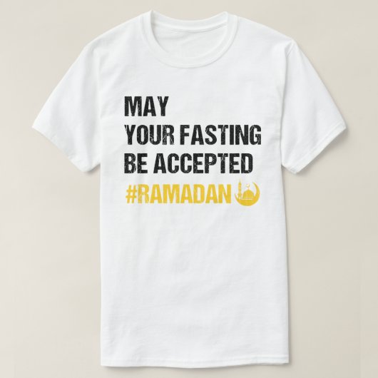 Moge uw vasten worden geaccepteerd - Ramadan Mubar T-shirt (Design voorkant)