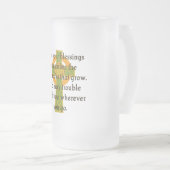 Moge uw zegeluitval - Ierse prijsopgave Matglas Bierpul (Voorkant rechts)