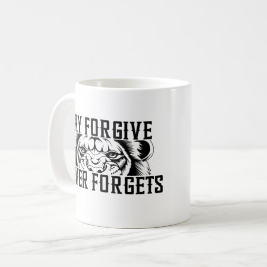 Moge vergeven koffiemok (Voorkant links)